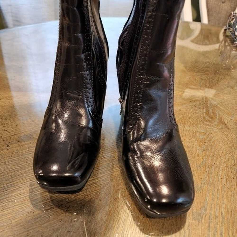 Etienne Aigner Gretchen Size 6M Dark Brown Boots - image 9