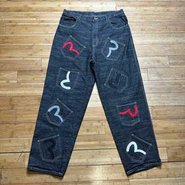 Vintage EVISU 40 x 33 Indigo Genes Multi Pockets hotsell Japan Denim Jeans Rare