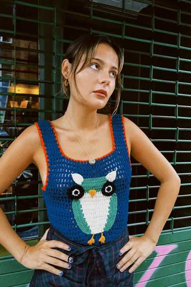 VINTAGE OWL KNIT VEST