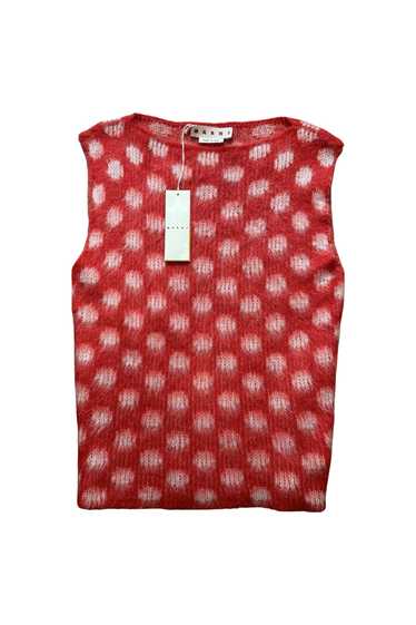 Marni Polka Dot Mohair Vest (Size 52)