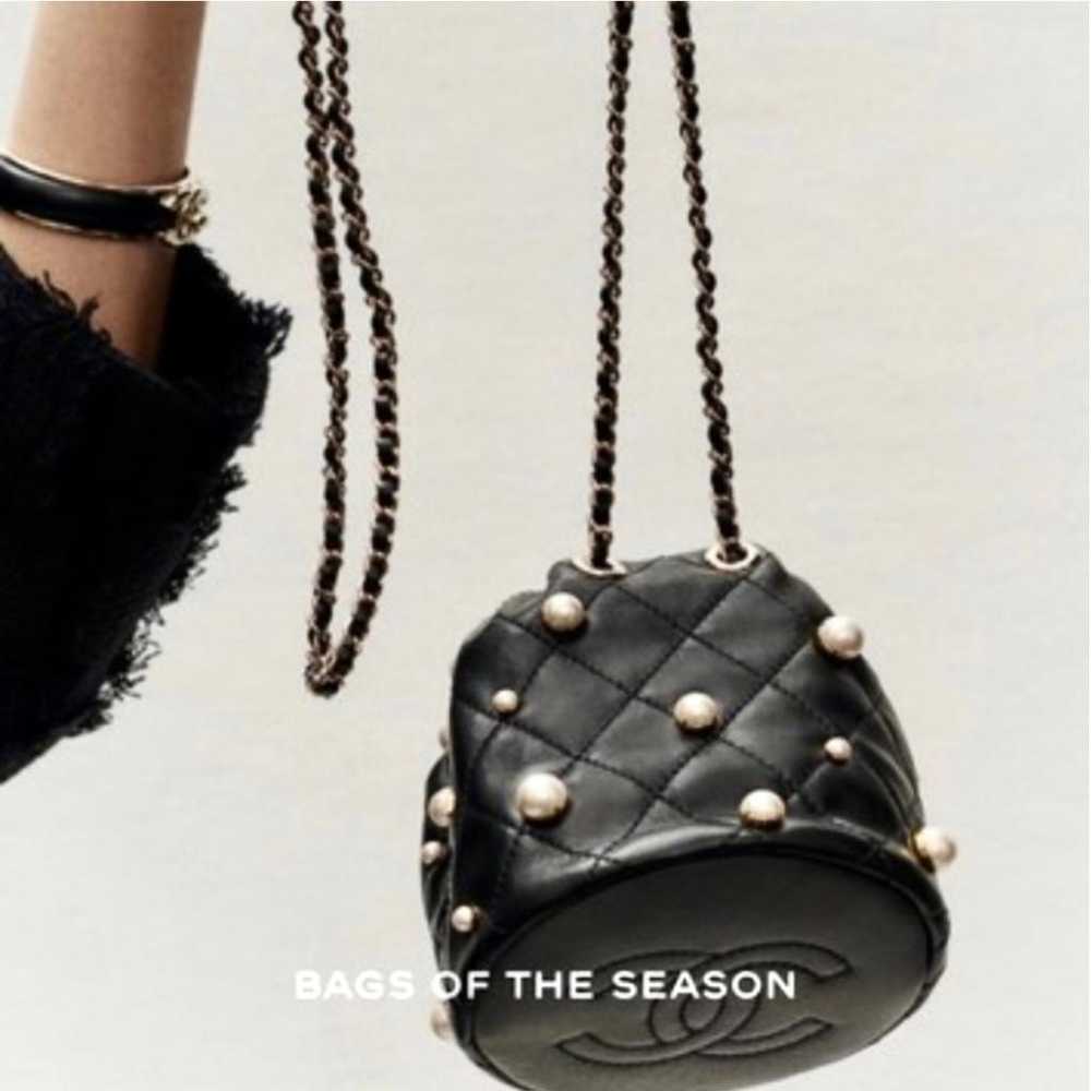 Chanel Pearl Bag leather handbag - image 2