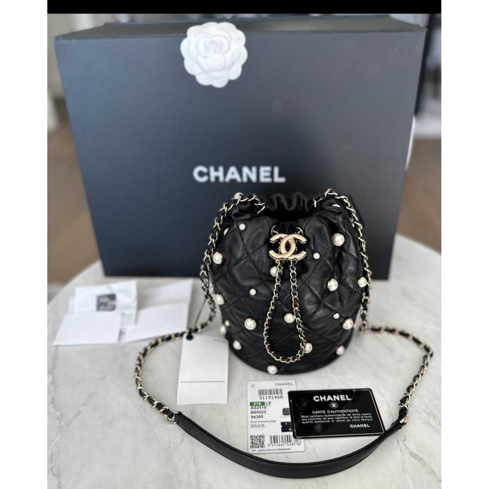 Chanel Pearl Bag leather handbag - image 4