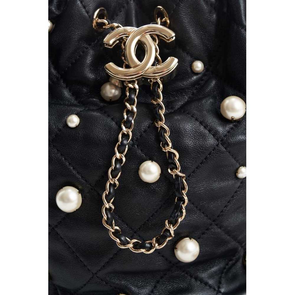 Chanel Pearl Bag leather handbag - image 5