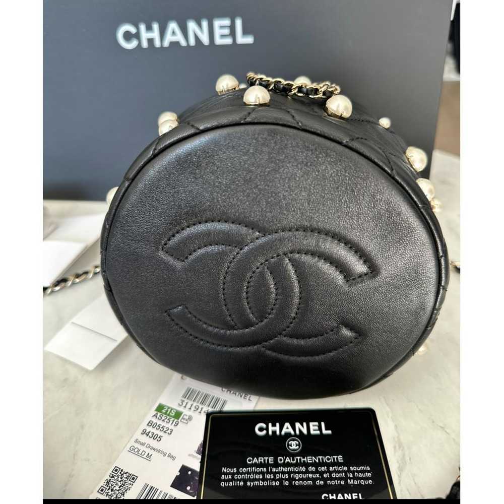 Chanel Pearl Bag leather handbag - image 6
