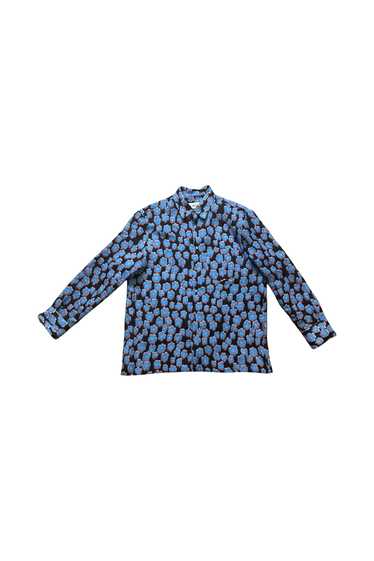 Lanvin Floral Print Crinkled Button up (Size L)