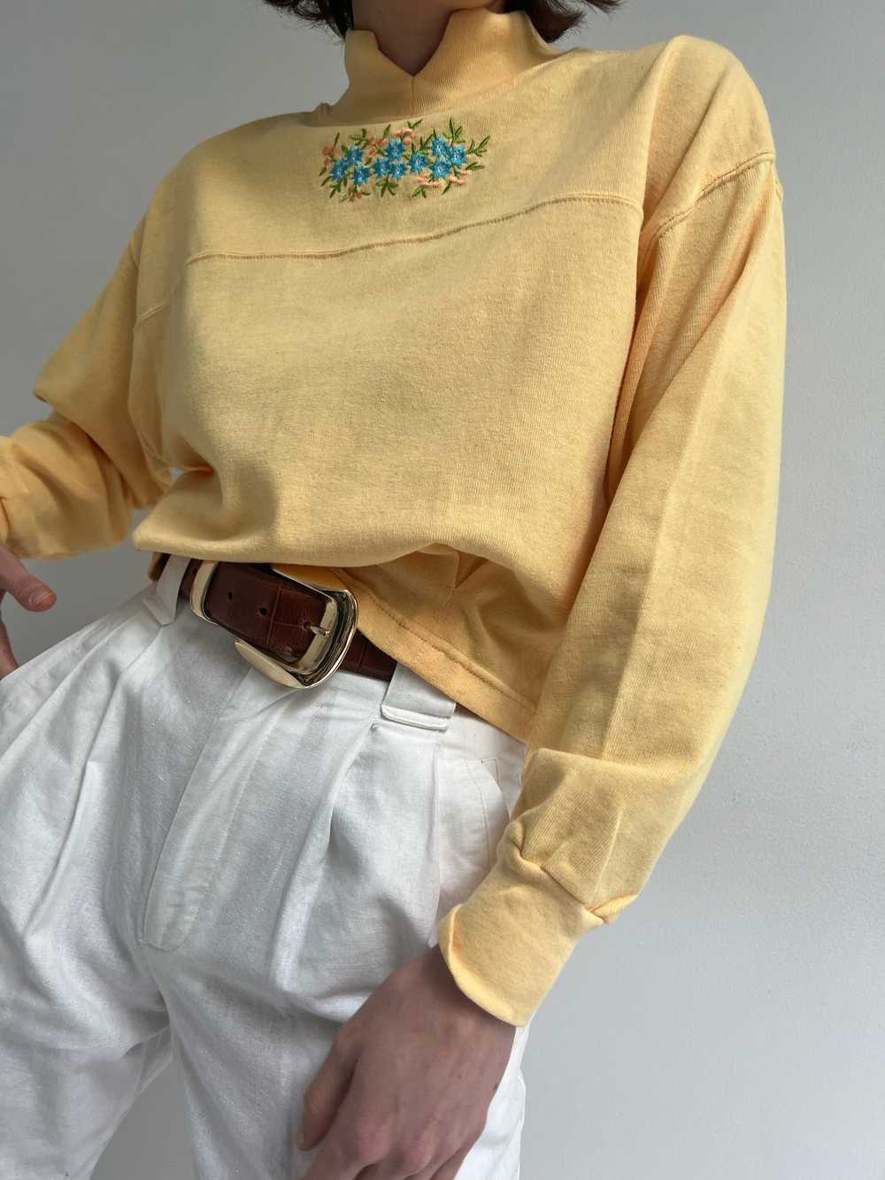 Sweet Vintage Embroidered Spring Popover - image 1