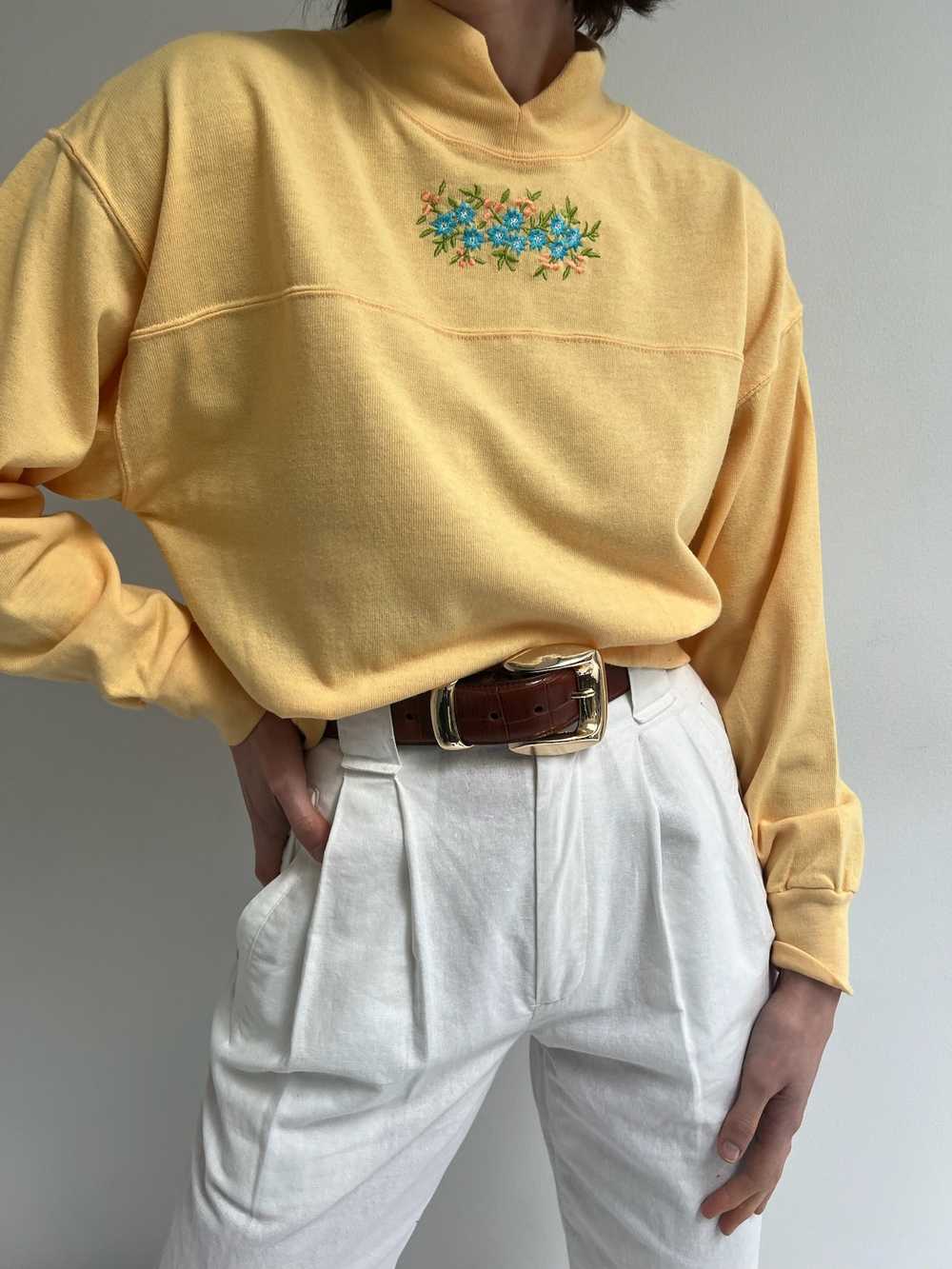 Sweet Vintage Embroidered Spring Popover - image 3