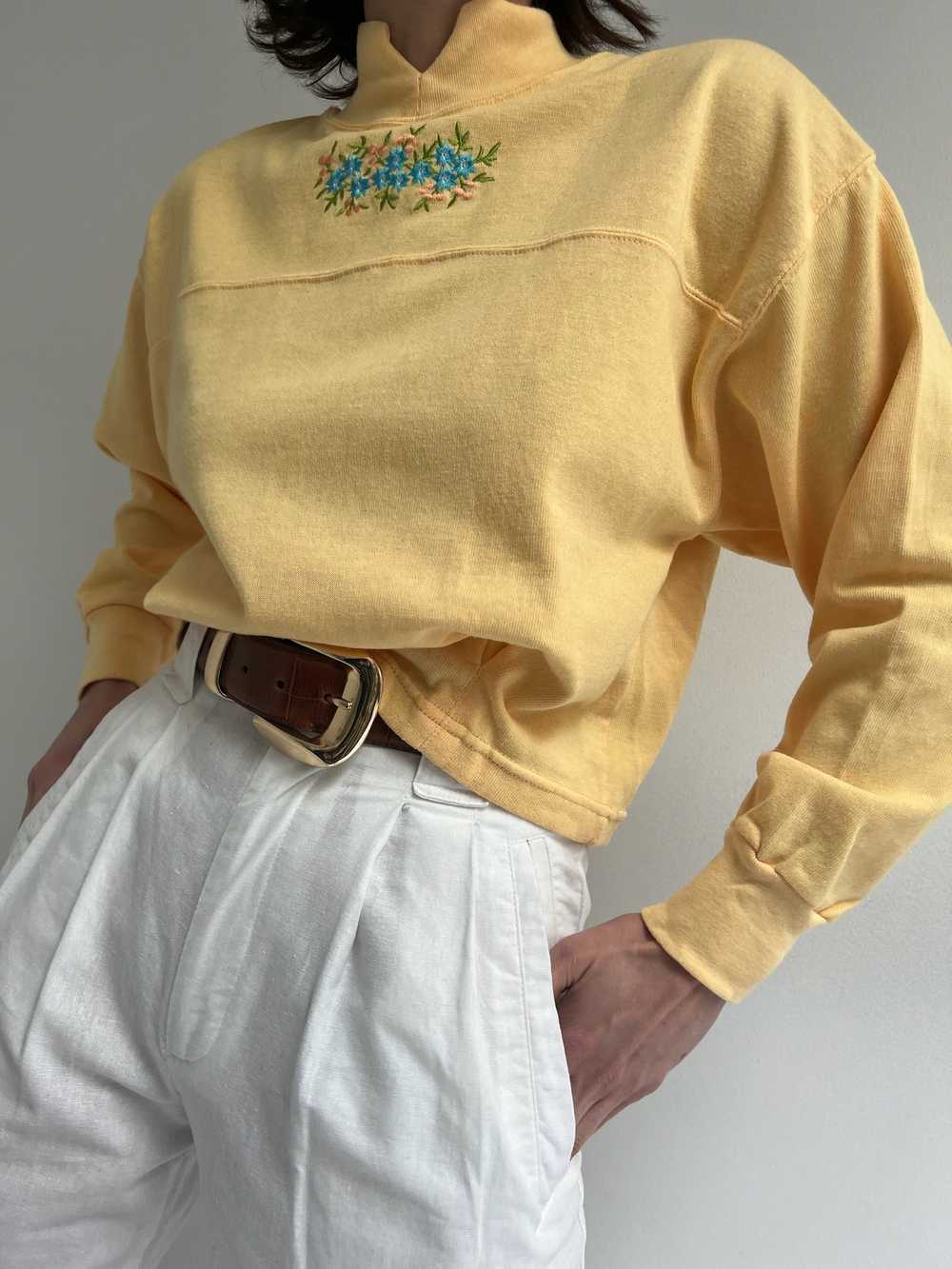 Sweet Vintage Embroidered Spring Popover - image 5