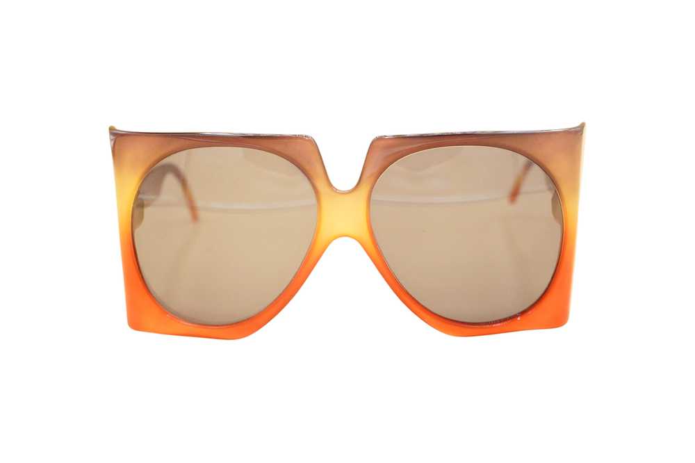 Christian Dior 70s Red/Orange Sunglasses - image 1