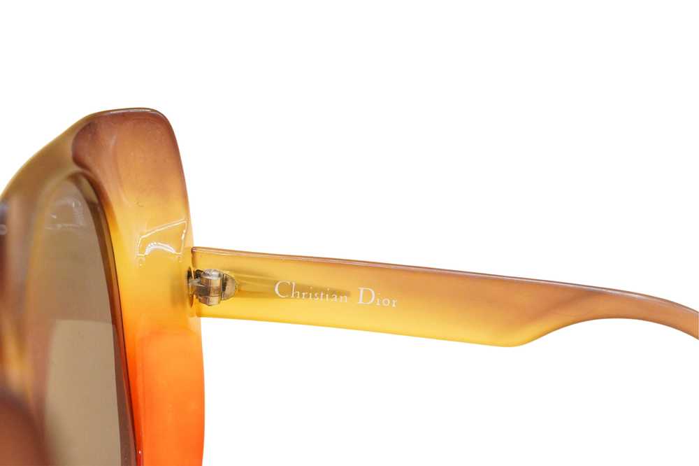 Christian Dior 70s Red/Orange Sunglasses - image 4