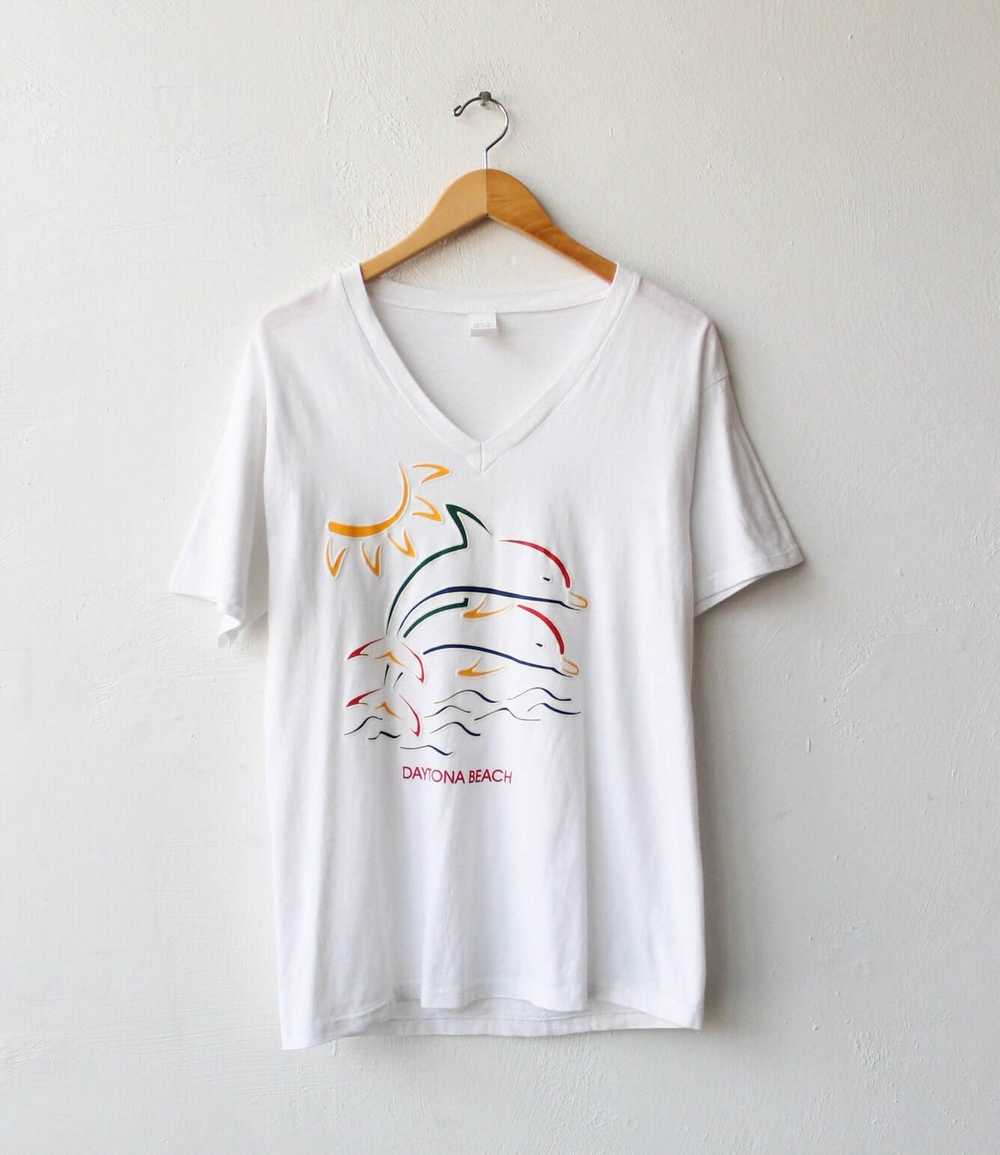 90s Daytona Beach Dolphins Tee - image 1