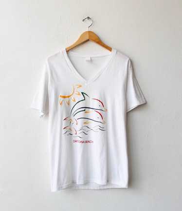 90s Daytona Beach Dolphins Tee - image 1