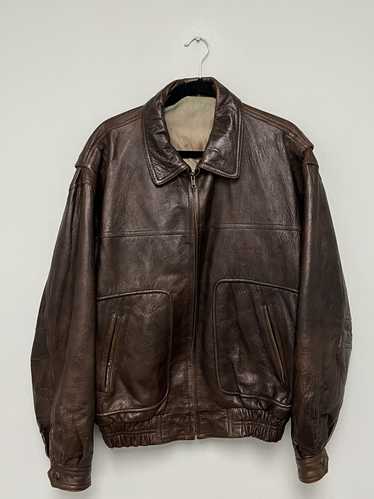 Balenciaga × Vintage Leather bomber. Large