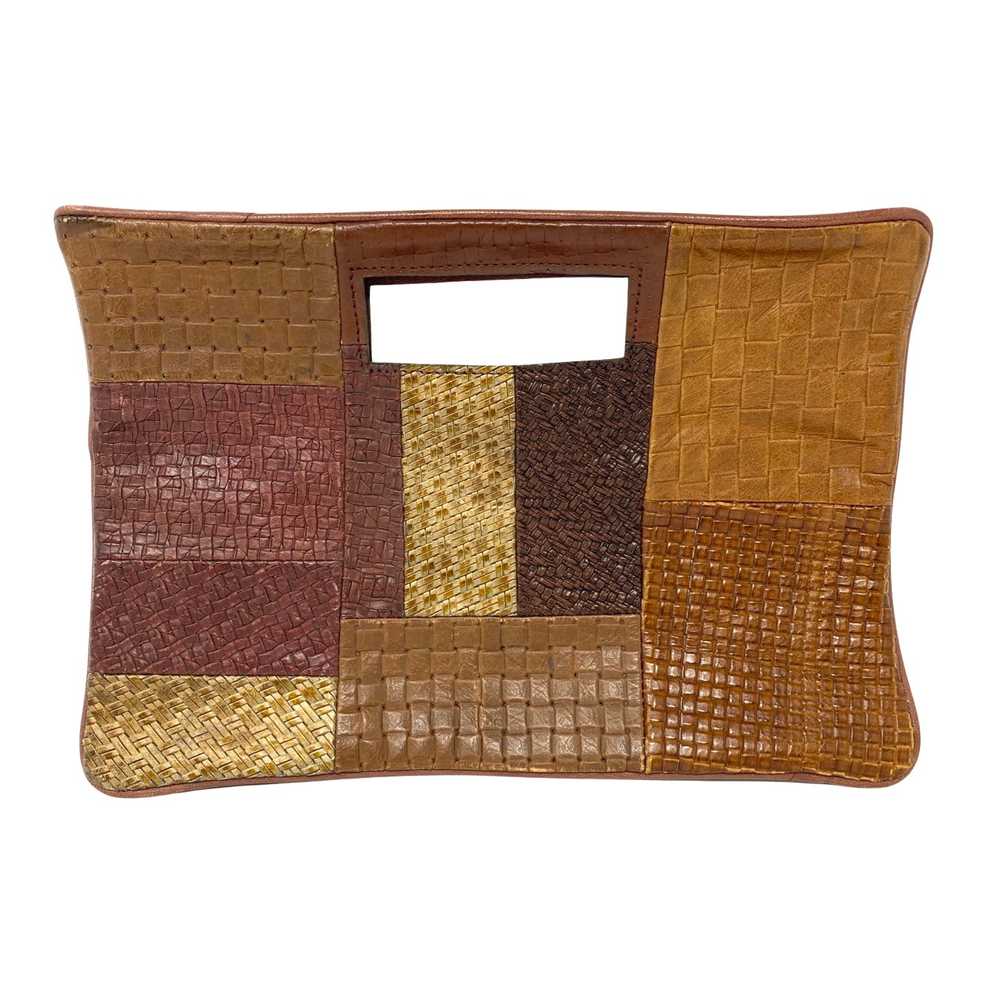 Leather Patch Clutch - image 2