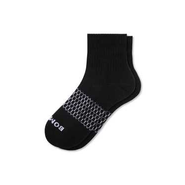 Bombas Black Sure-Fit Cuff Quarter Socks
