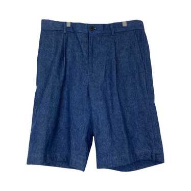 Niuhans Pleated Linen Blend Shorts - image 1