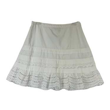 Club Monaco Lettee Eyelet Lace Skirt - image 1