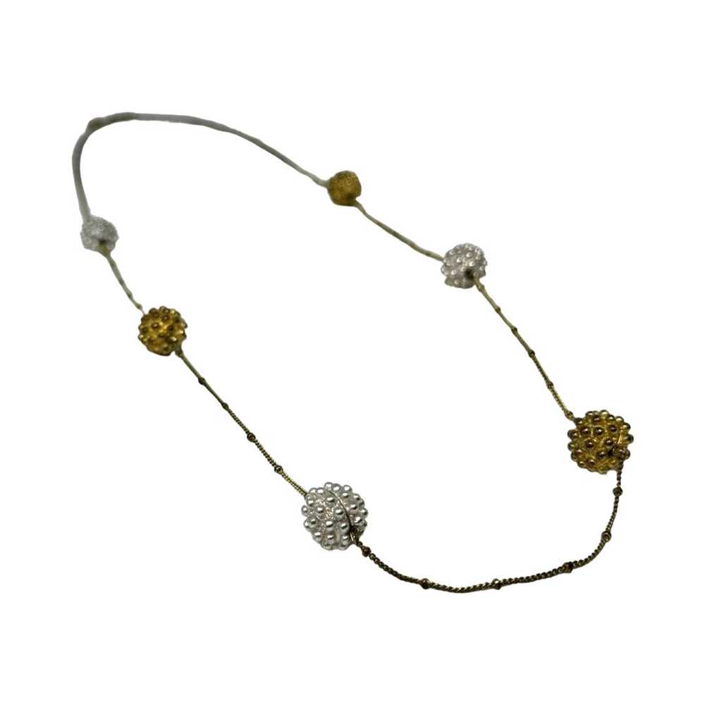 Textured Beads Garland Necklace - image 2