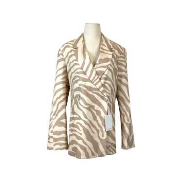 Anine Bing Sand Zebra Kaia Blazer