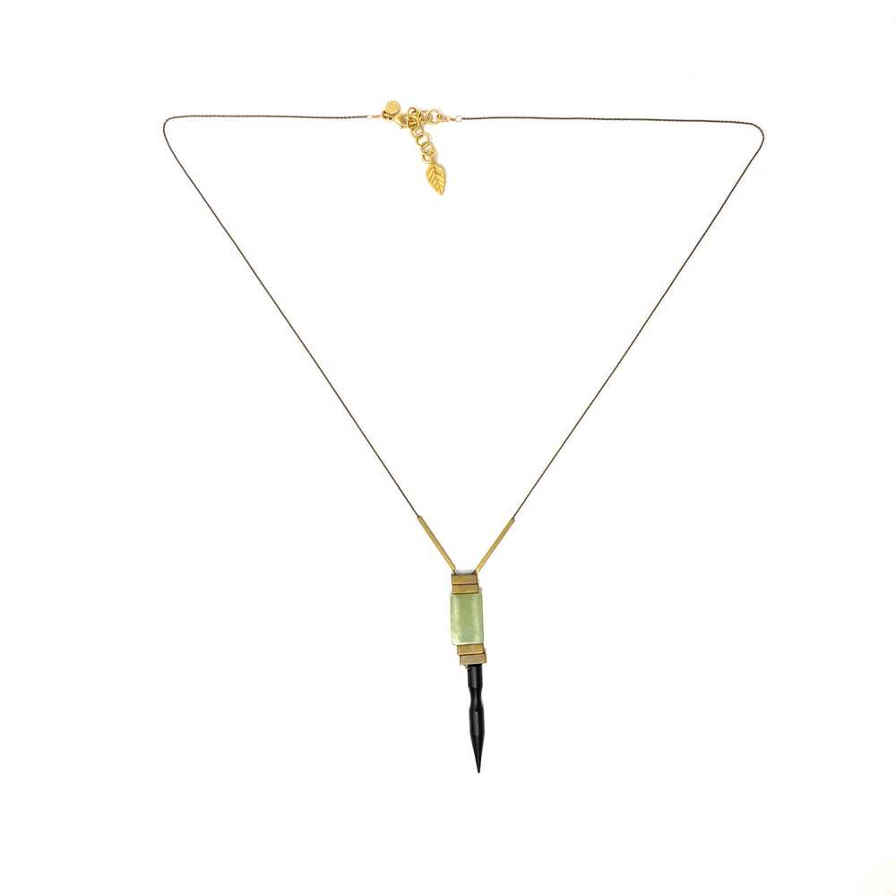 David Aubrey Brass Sculpted Dart Pendant - image 2