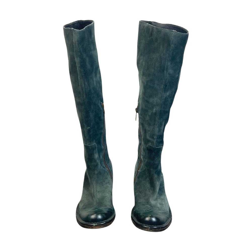 Cotélac Teal Suede Knee High Boots - image 2