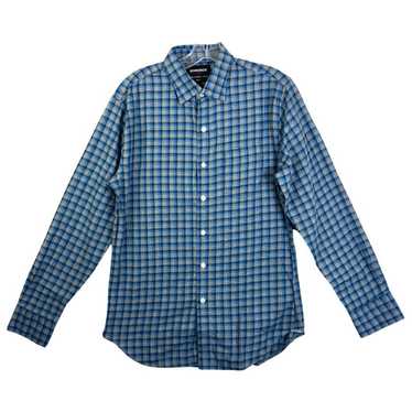 Bonobos Blue & Gray Howard Plaid Flannel Shirt