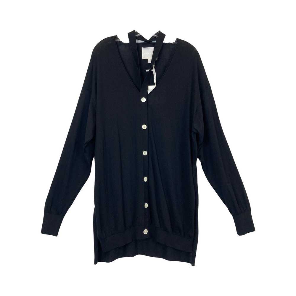 Base Mark Split Hem Cardigan - image 1