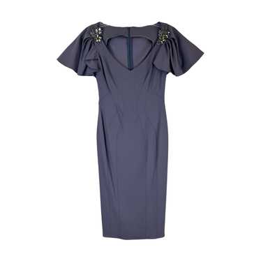 Zac Posen Embellished Stretch Crepe Dress