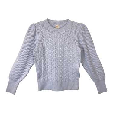 Rebecca Taylor Cable Knit Puff Sleeve Sweater