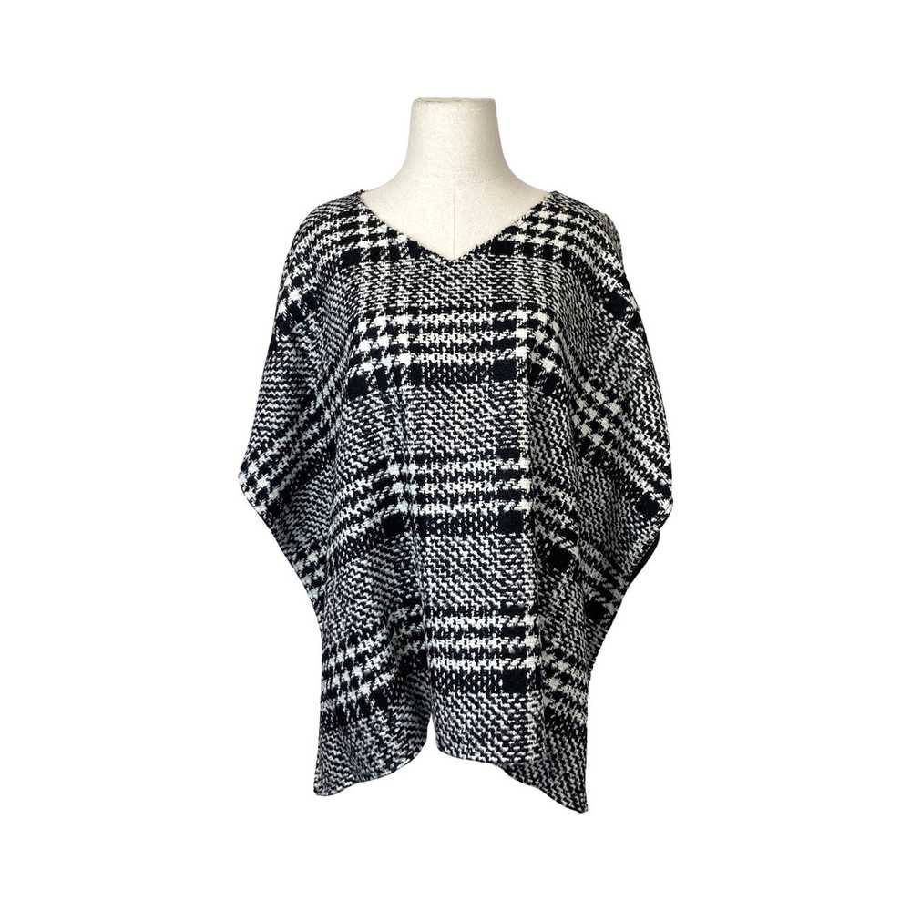 Kal Rieman Houndstooth Tweed Poncho - image 1