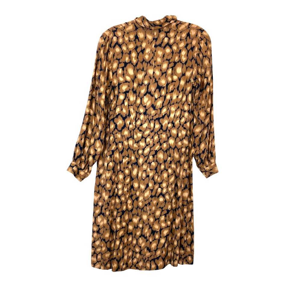 Mock Neck Long Sleeve Abstract Print Dress - image 2