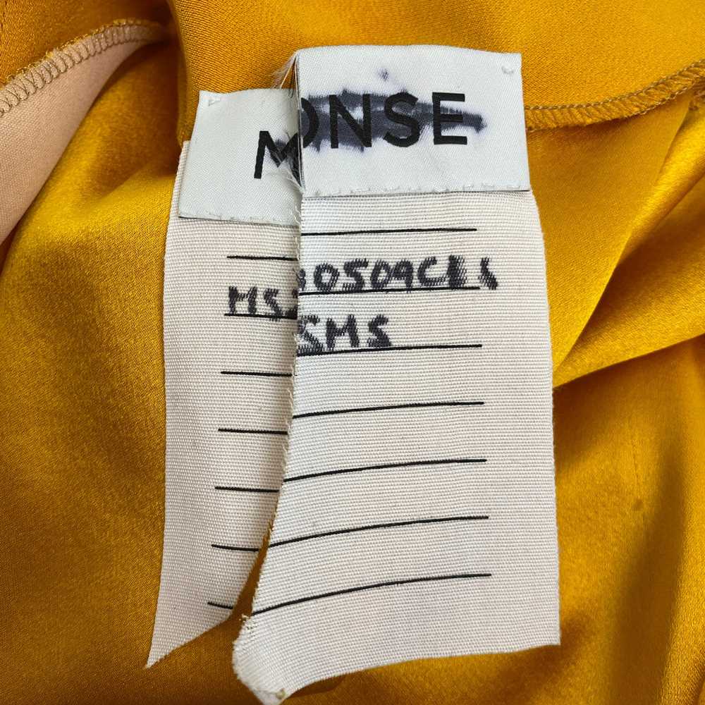 Monse Yellow Pleated One Shoulder Top - image 3