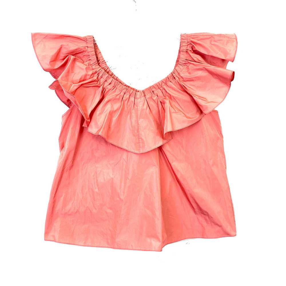 Rebecca Taylor Off The Shoulder Taffeta Top - image 2