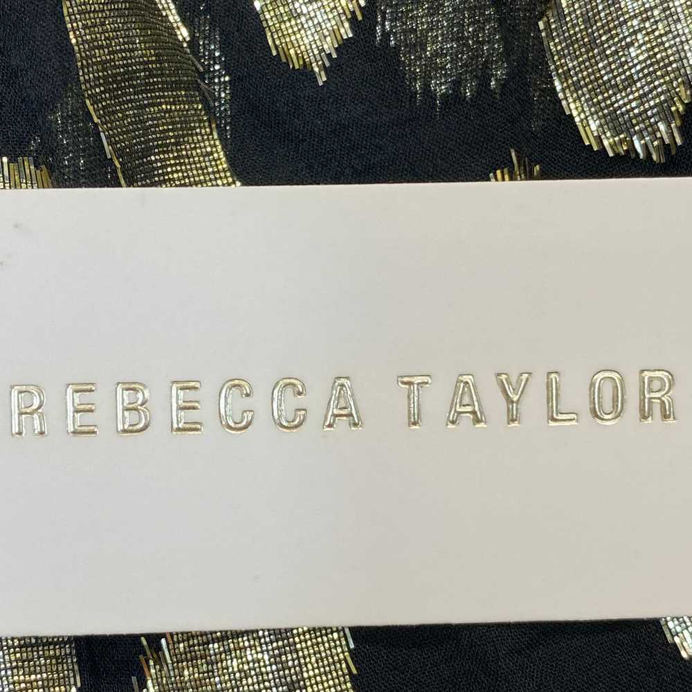 Rebecca Taylor Long Sleeve Leopard Metallic Dress - image 3