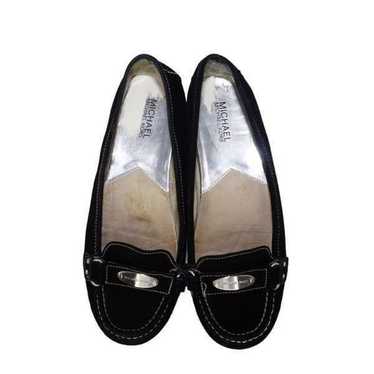 Michael Kors Black Suede Moccasin Loafers, Size 10