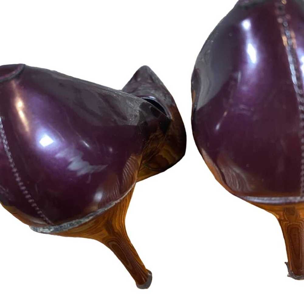 Nine West Purple Patent Leather Pointed Heels Wom… - image 7
