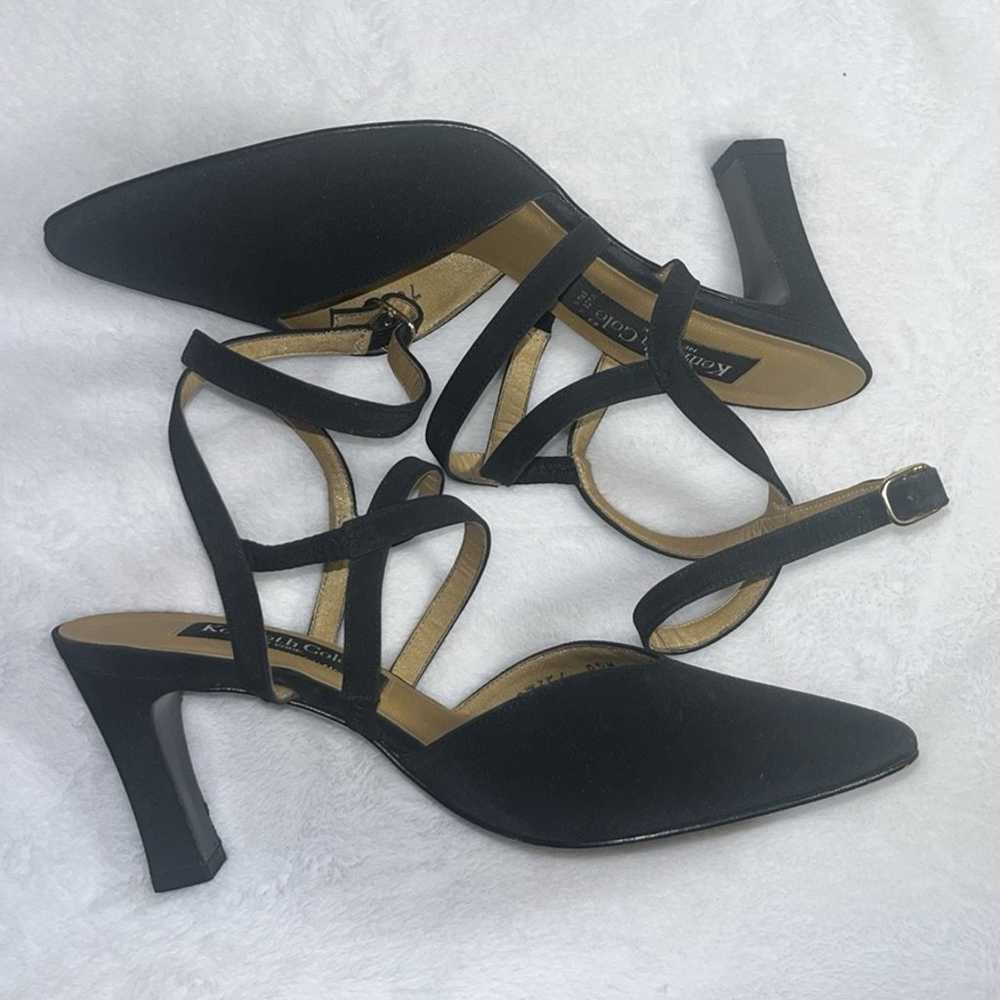 Vintage Kenneth Cole Casia black criss-cross stra… - image 3