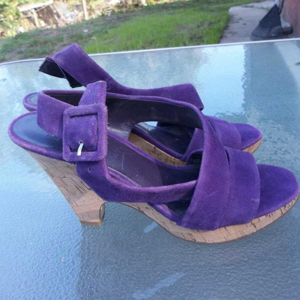 NWOB FRANCO SARTO FAB PURPLE HEELS 8.5 M - image 2