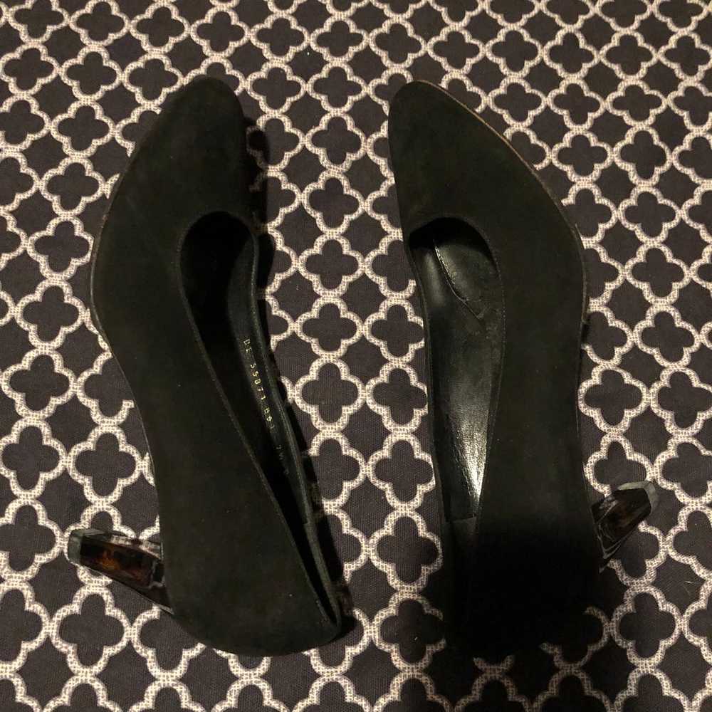 Salvatore Ferragamo Pumps Women 7.5B Black Suede … - image 5