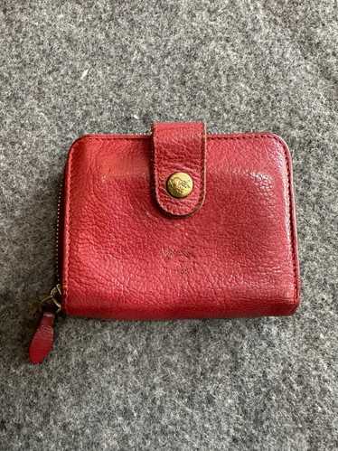 Il Bisonte Il Bisonte red leather wallet