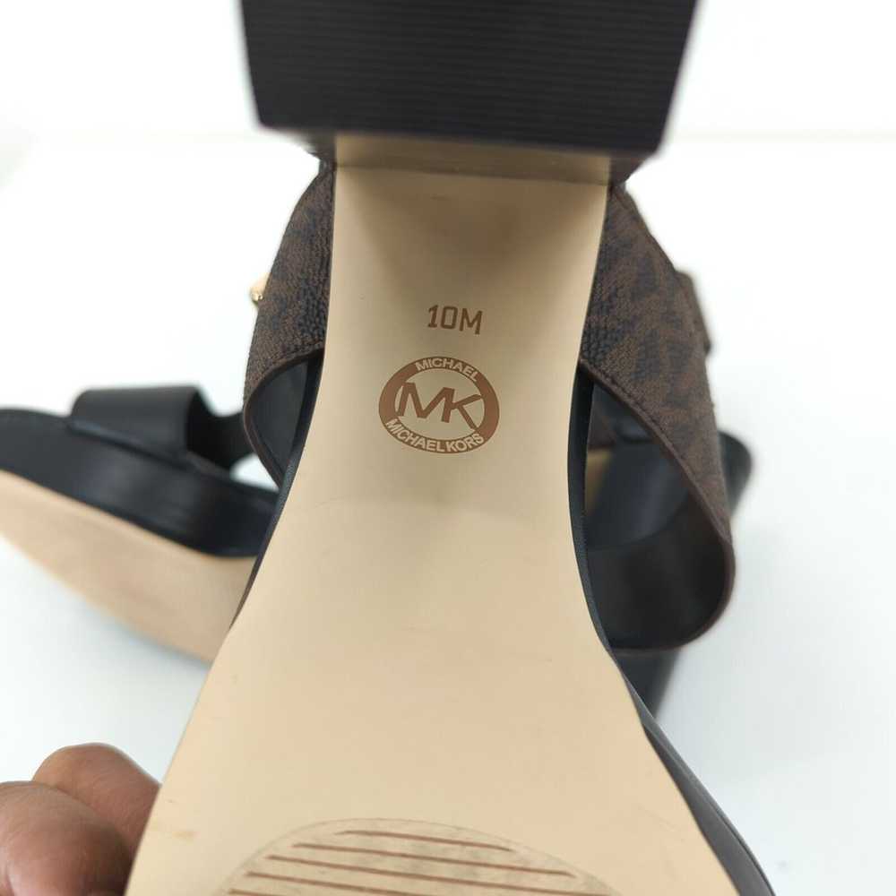 Michael Kors Women 10 Becker Sandal Black T-Strap… - image 10
