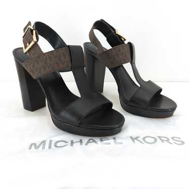 Michael Kors Women 10 Becker Sandal Black T-Strap… - image 1