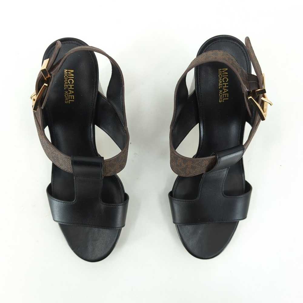 Michael Kors Women 10 Becker Sandal Black T-Strap… - image 3