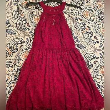 Red altard state lace dress size L