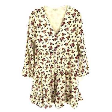 Promesa Womens Tunic Dress Floral Button Front Ru… - image 1