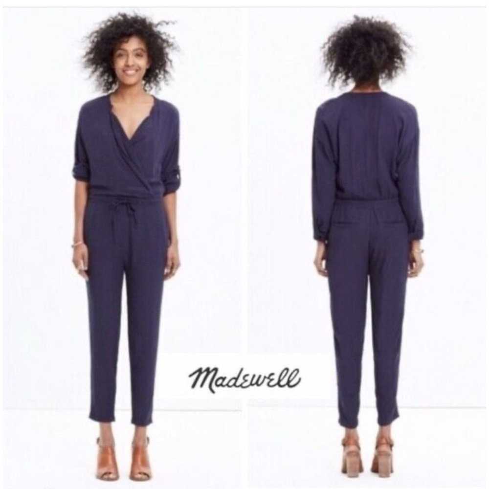 MADEWELL NOVELIST JUMPSUIT DRAPEY POCKETS FRONT S… - image 1