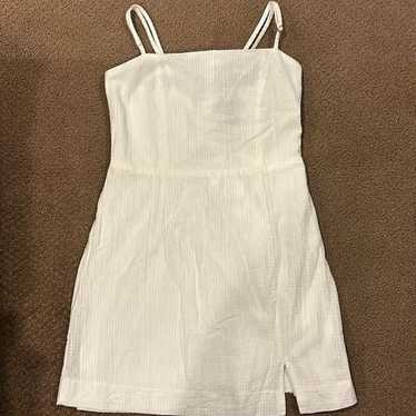 Aqua Women’s White Adjustable Strap Dress