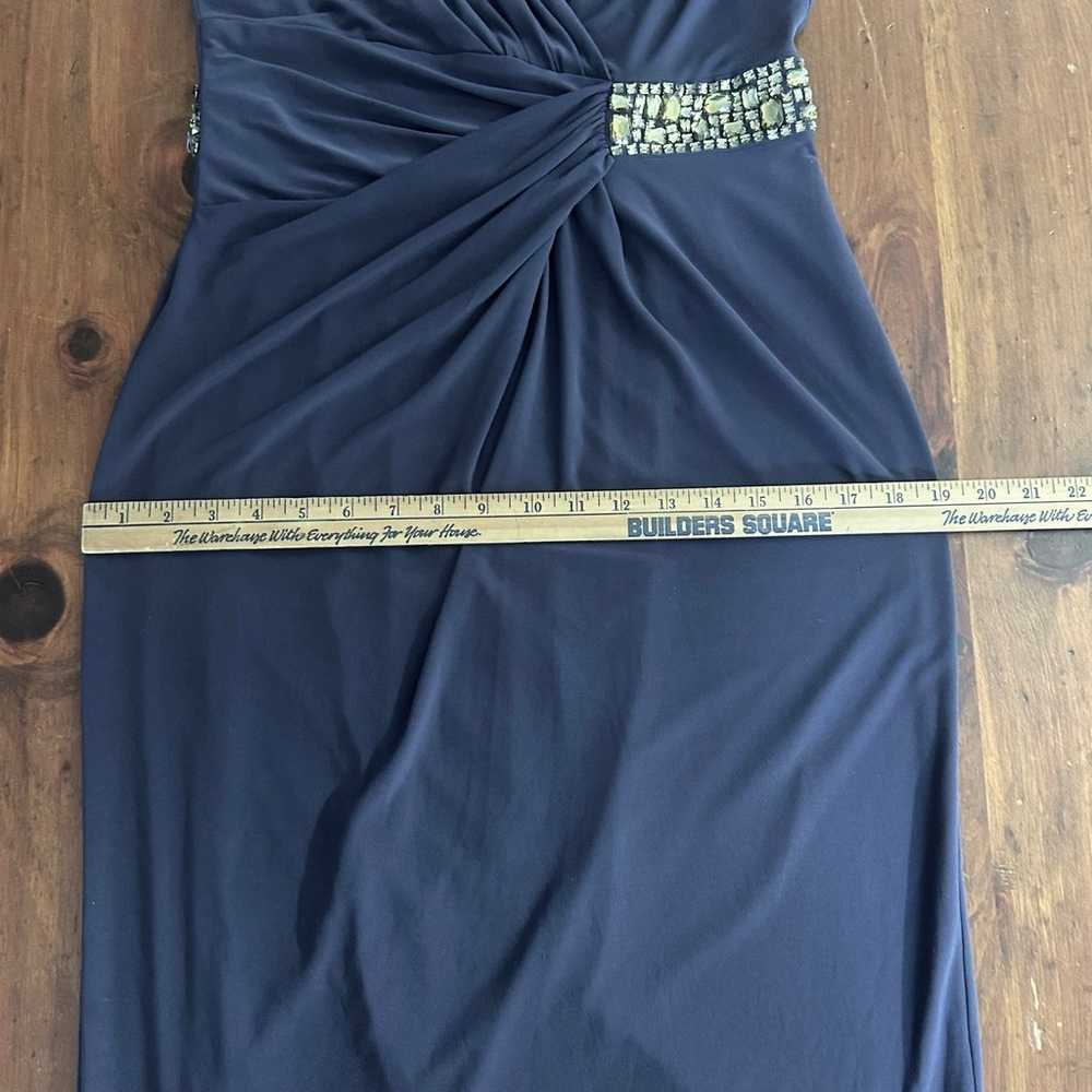 ANNE KLEIN Rhinestone Party DRESS 8 Gray Stretch … - image 11