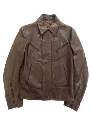 Yohji Yamamoto Yohji slits leather jacket