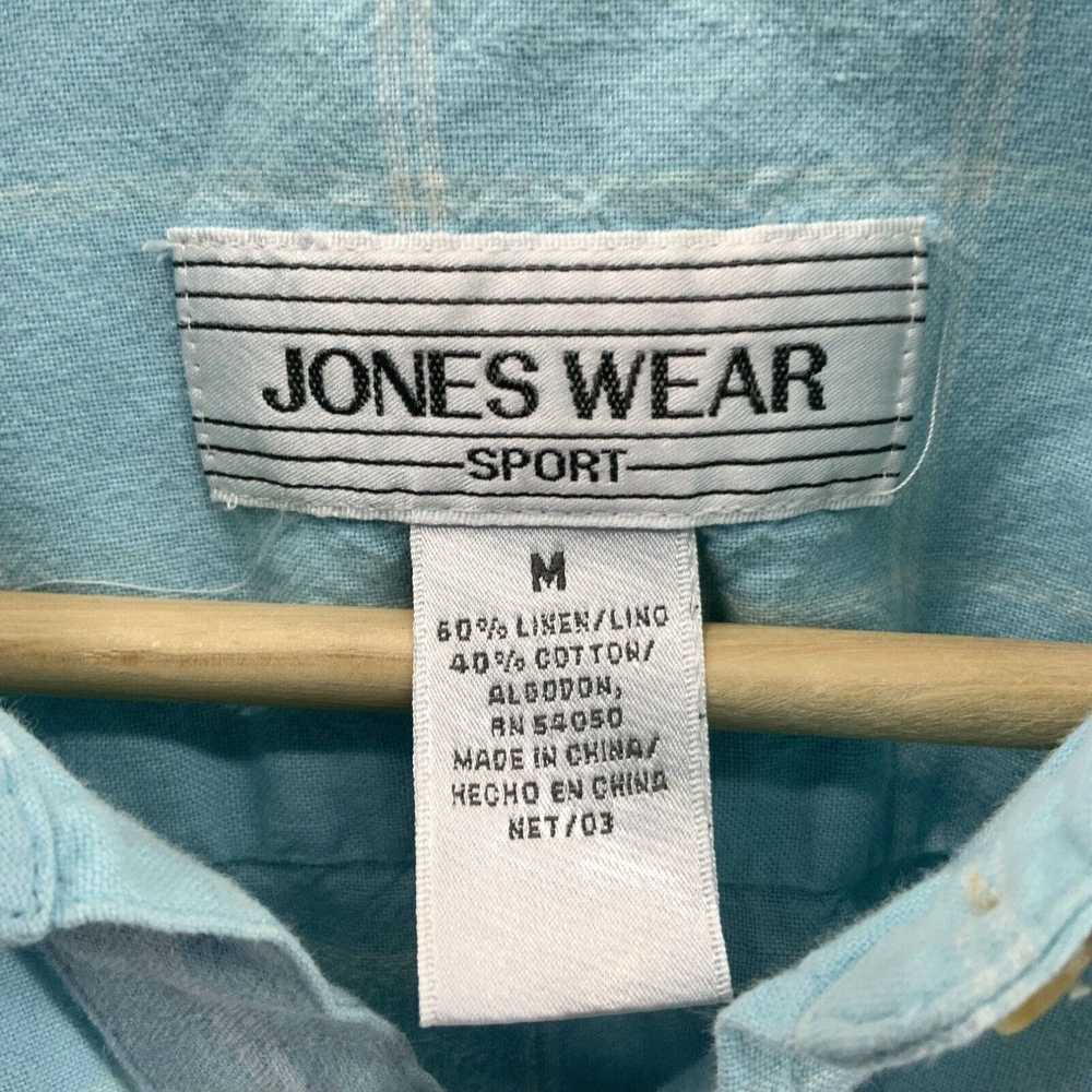 Vintage Jones Wear Sport Linen Shirt Womens Sz M … - image 3